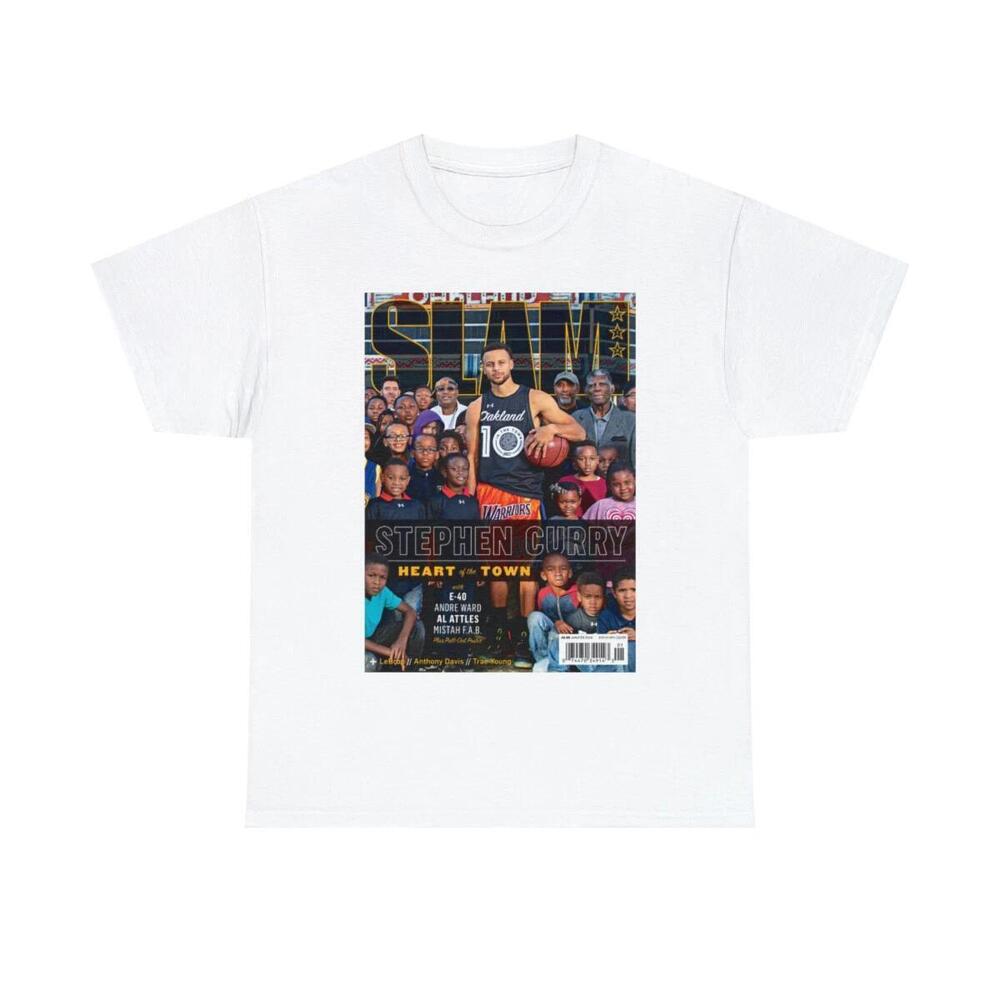 Stephen Curry Golden State Warriors Nba Slam Cover Tee